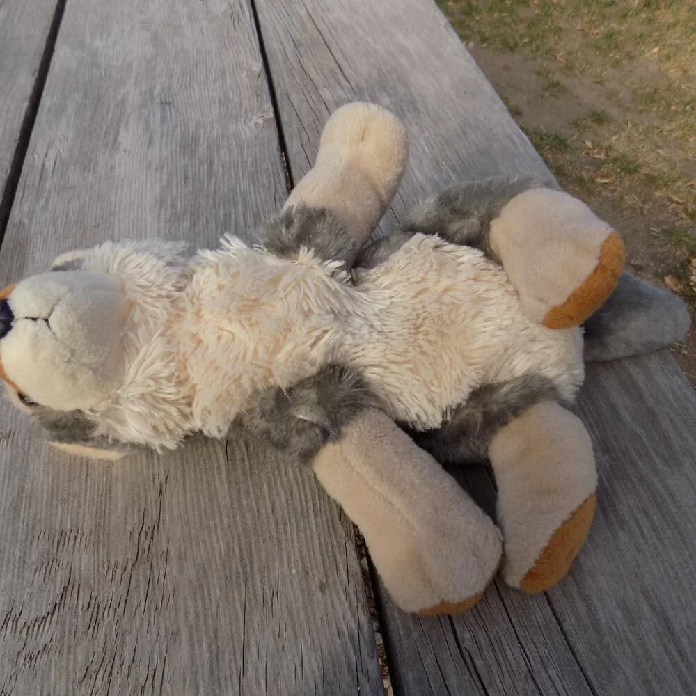 WOLF Plush, Realistic Wolf, PLUSH STUFFED ANIMAL *